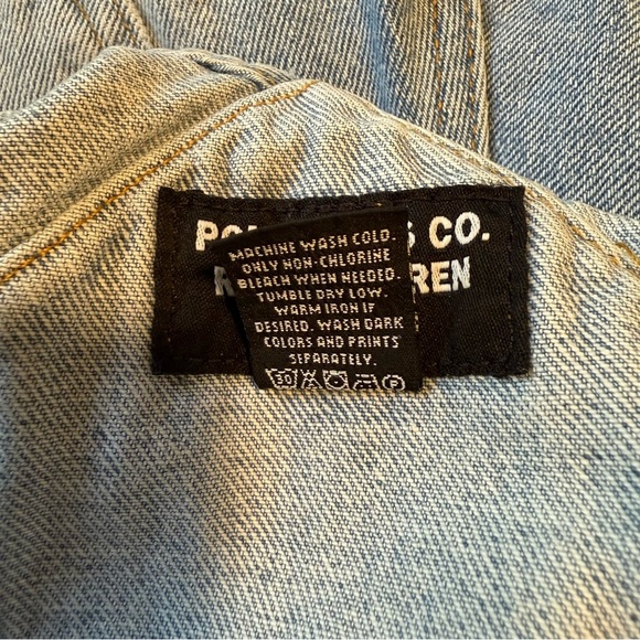 Like New Vintage Polo Jeans Co Ralph Lauren Overall Shorts - Picture 6 of 9